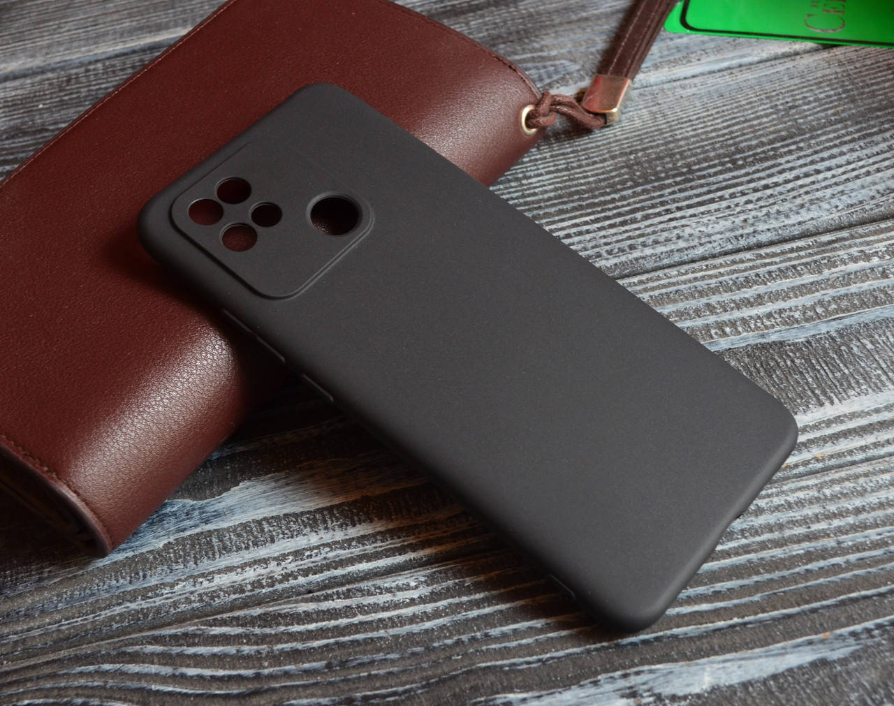 

Матовый Силиконовый чехол для Xiaomi Redmi 10C, Черный