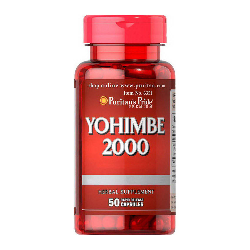 

Йохимбин, энергия Puritan s Pride Yohimbe 2000 мг 50 капс