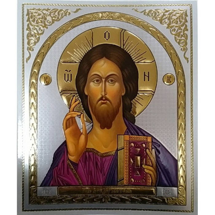 

Спаситель ЦВЕТ Византия Лики конгрев белый 15х18