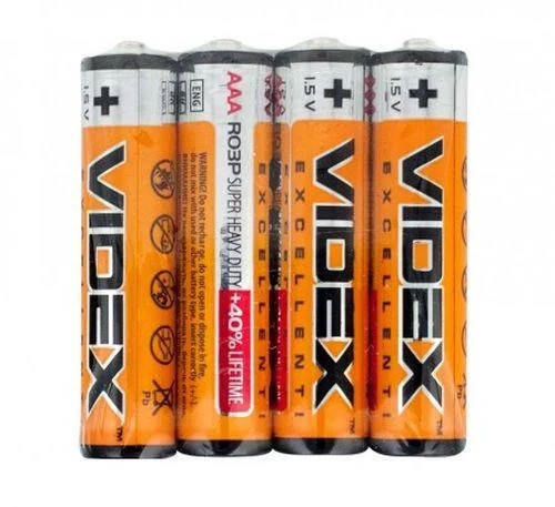

Батарейка пальчиковая AAA LR03 Videx Excellent 1.5V R03P