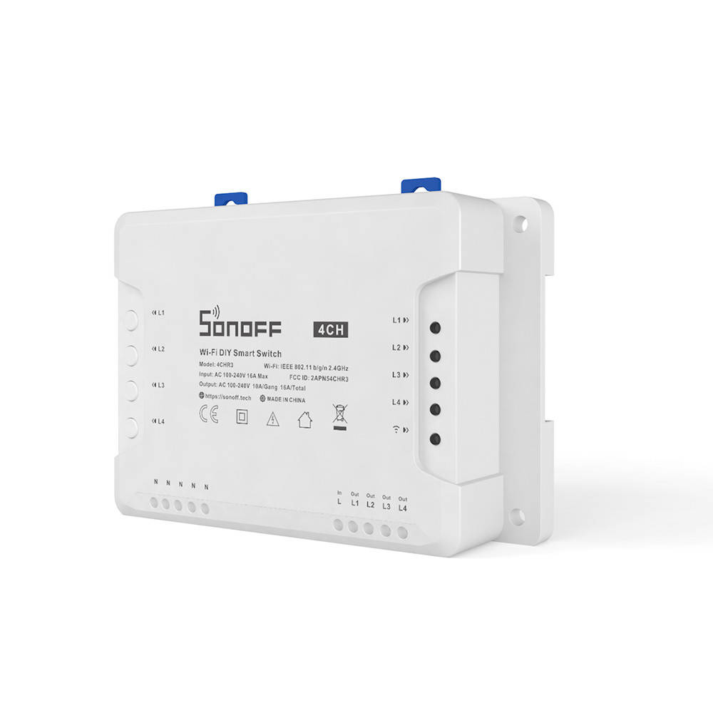 

Wi-Fi реле Sonoff 4CH R3 4 канала, Белый