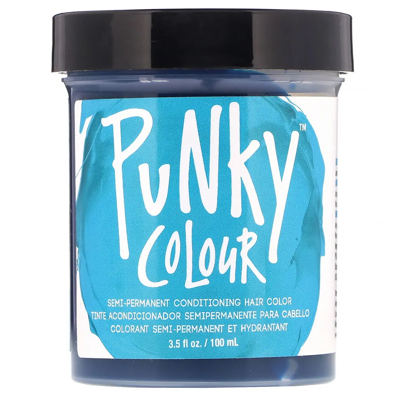 

Punky Colour, Semi-Permanent Conditioning Hair Color, Turquoise, 3.5 fl oz (100 ml)