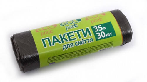 

Пакеты для мусора 35л 30шт Еcopack