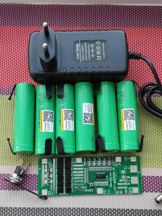 

Комплект на Шуруповёрт 24-25V/перепаковка/Литий/bms 6S 18650 Li-ion