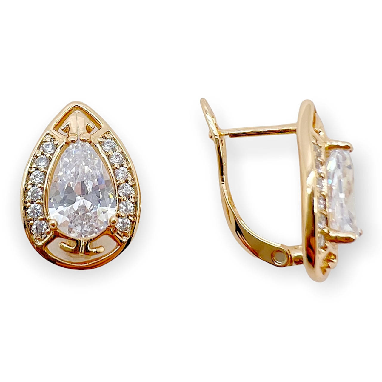 

Серьги классические xuping. 18k