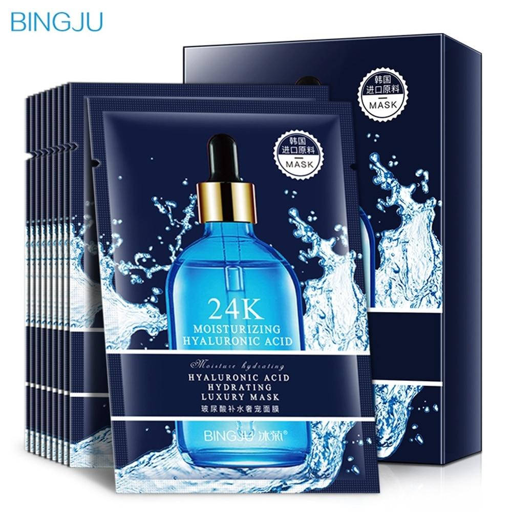

Увлажняющая маска с гиалуроновой кислотой Bingju 24K Hyaluronic Acid Luxury Mask, 25мл