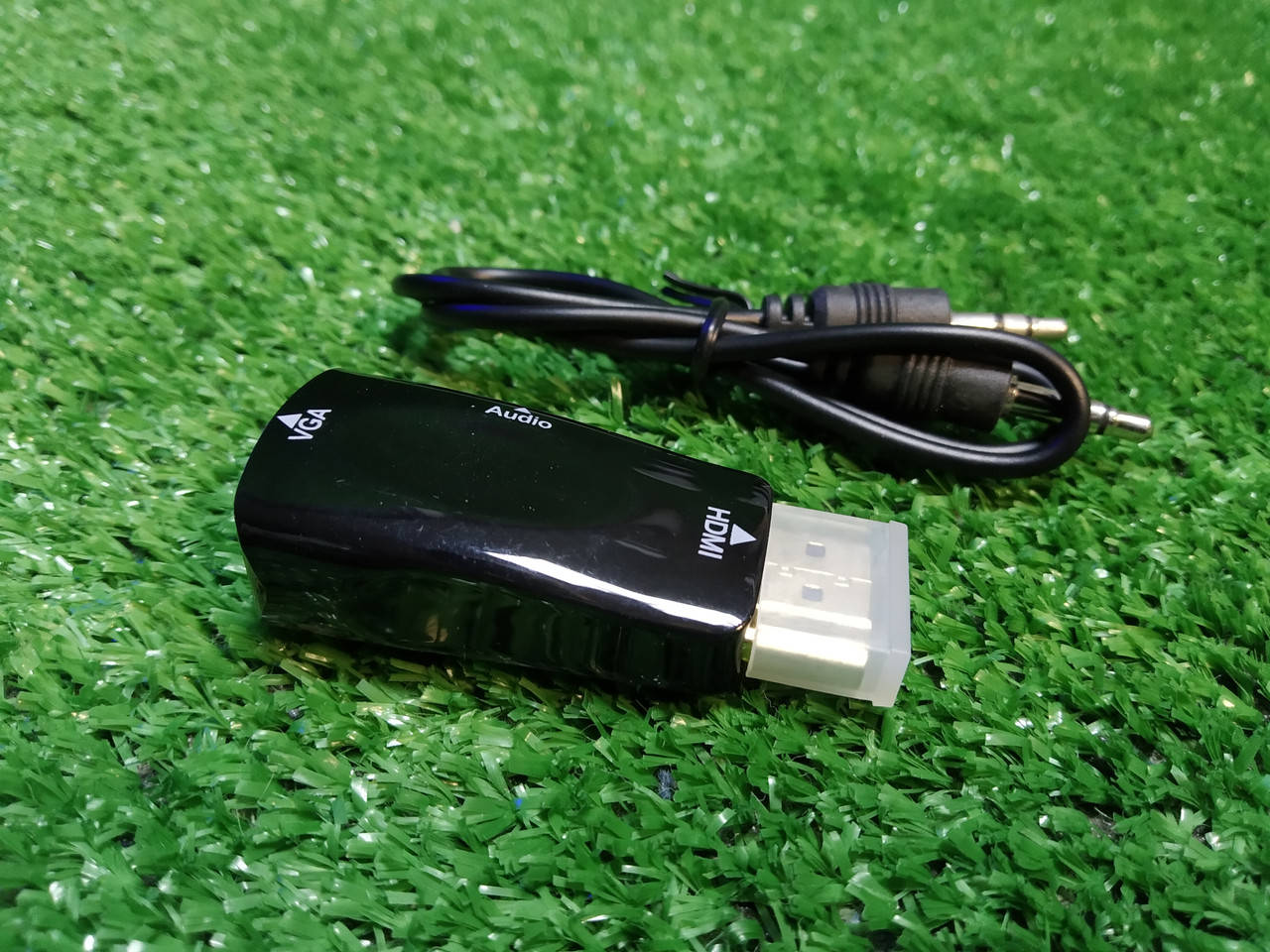 

HDMI to VGA + 3.5 audio переходник под Т2, смарт приставки, Белый