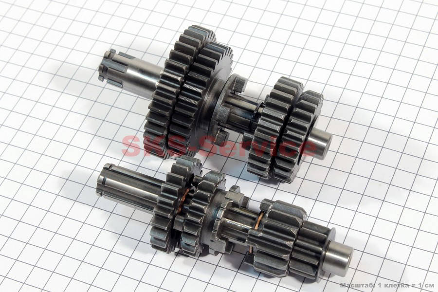 

Коробка передач два вала с шестернями 14мм на мопед Дельта