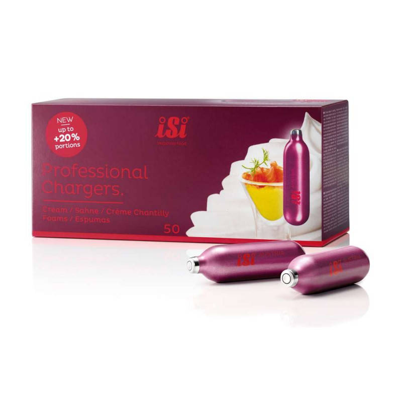 

Баллончики для взбивания сливок iSi Professional 0745 (50 шт.), Красный