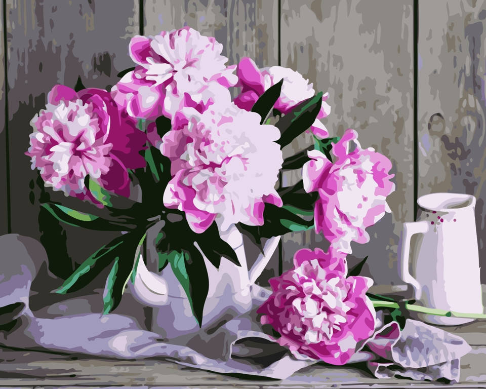 

Картина по номерам "Прелестные пионы" тм Лавка Чудес 40 x 50 см (в коробке) (LC40011)