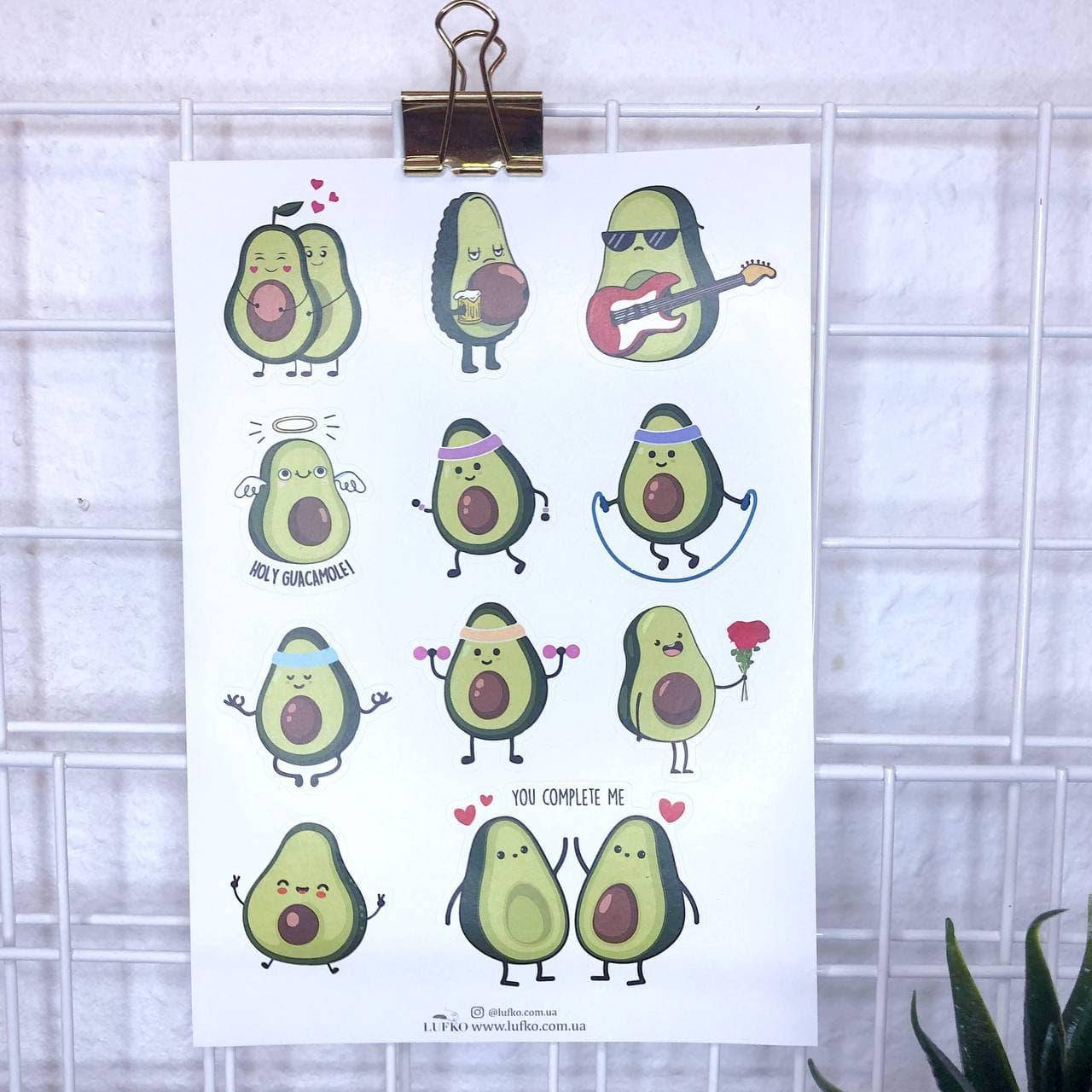 

Наклейки Avocado Lufko А5, Разные цвета