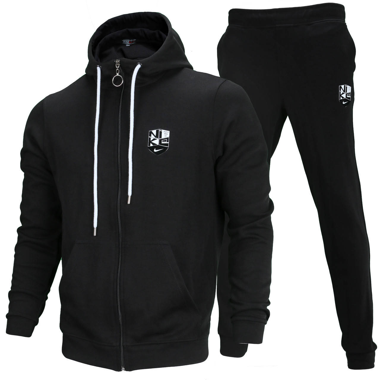 

Спортивный костюм весна-осень черный NIKE с капюшоном К-103 BLK M(Р) 21-656-004
