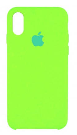 

Силиконовый чехол с микрофиброй внутри iPhone XS Max Silicon Case #60 Shiny Green