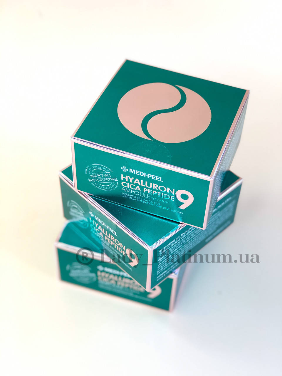 

Гидрогелевые патчи успокаивающие с пептидами Medi Peel Hyaluron Cica Peptide 9 Ampoule Eye Patch, 60 шт