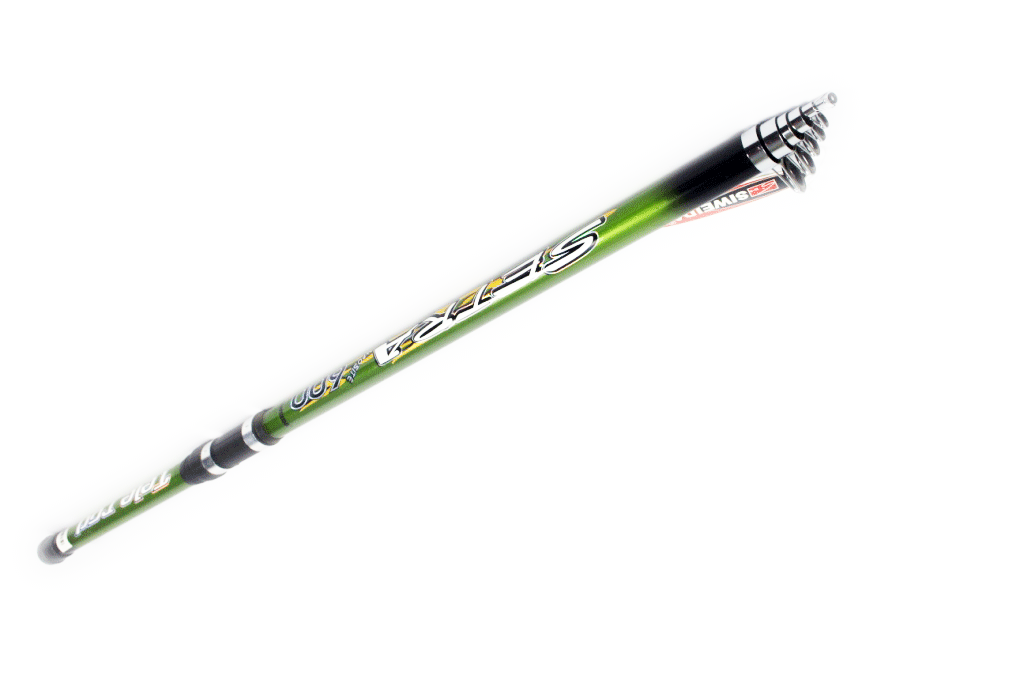 

Удилище телескопическое с кольцами SIWEIDA Setra 6 м., Зелёный