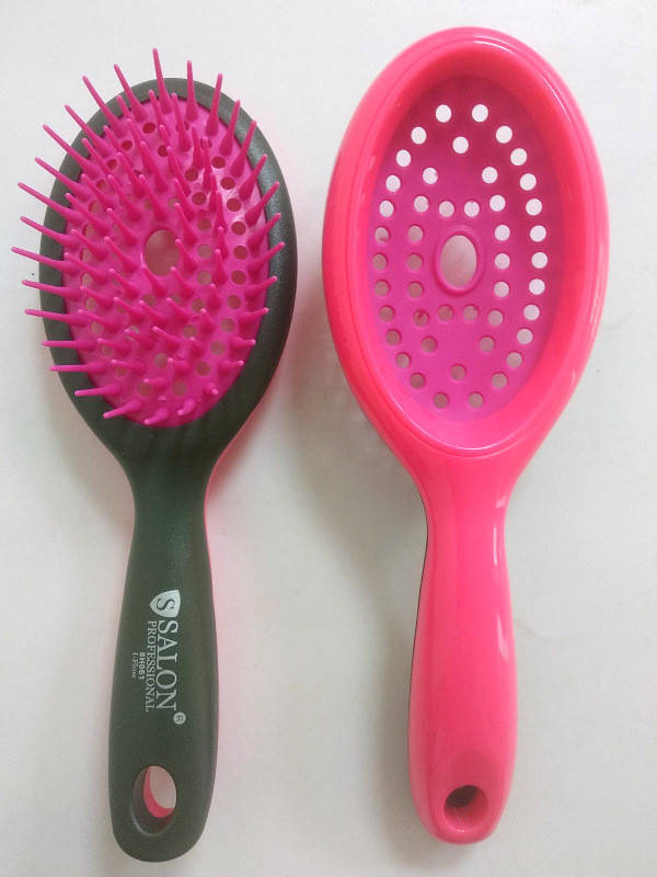 

Щетка для волос массажная продувная Salon Professional 8H061 Розовая, Розовый