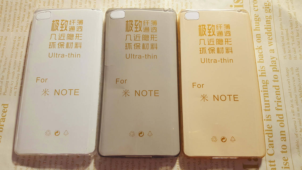 

Ультратонкий 0,3 мм чехол для Xiaomi Mi Note (3 цвета), Разные цвета