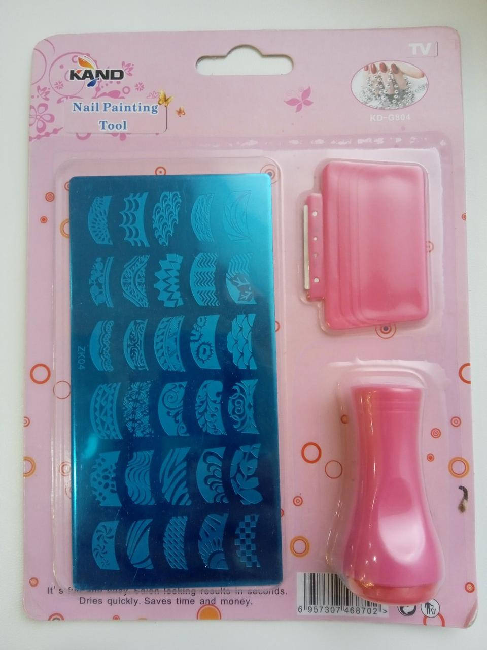 

Набор для стемпинга 3 в 1 прямоугольной металлической пластиной