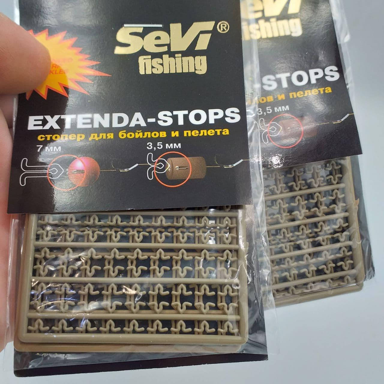 

Стопоры для бойлов и пелета 3,5мм и 7мм Sevi Fishing Стопор рыболовный №520, Серый