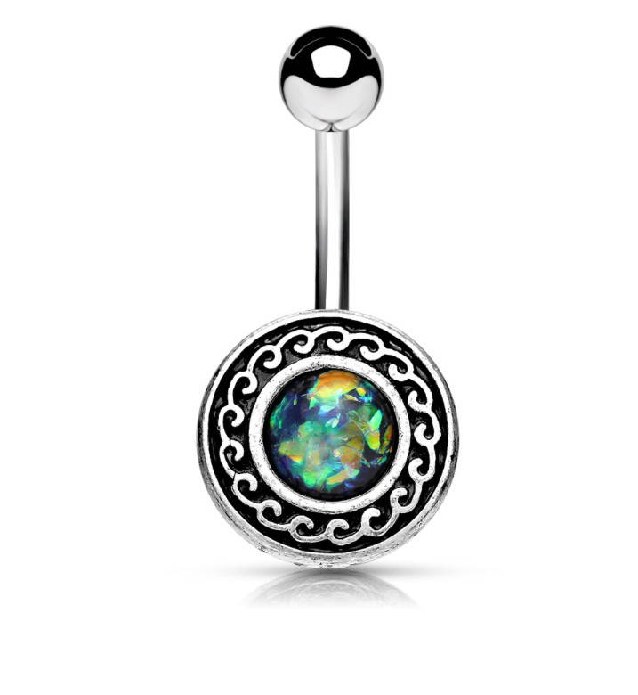 

Серьга для пирсинга «Green» Spikes NSD1912