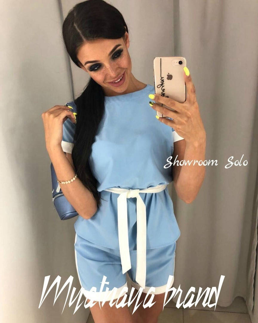 

Костюм женский Креп Костюмка (42-46) "MYATNAYA BRAND" недорого от прямого поставщика, Голубой