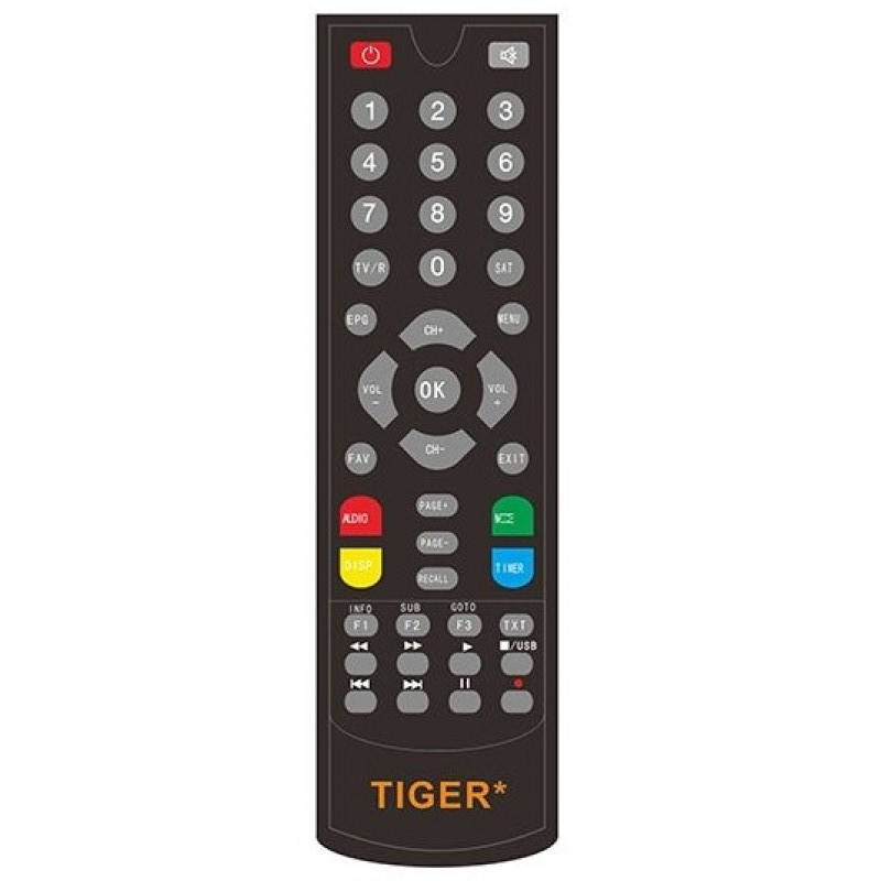 

Пульт ДУ Tiger 4050D 4100HD 4060HD 4160HD X90HD X100HD для спутниковых ресиверов, Черный