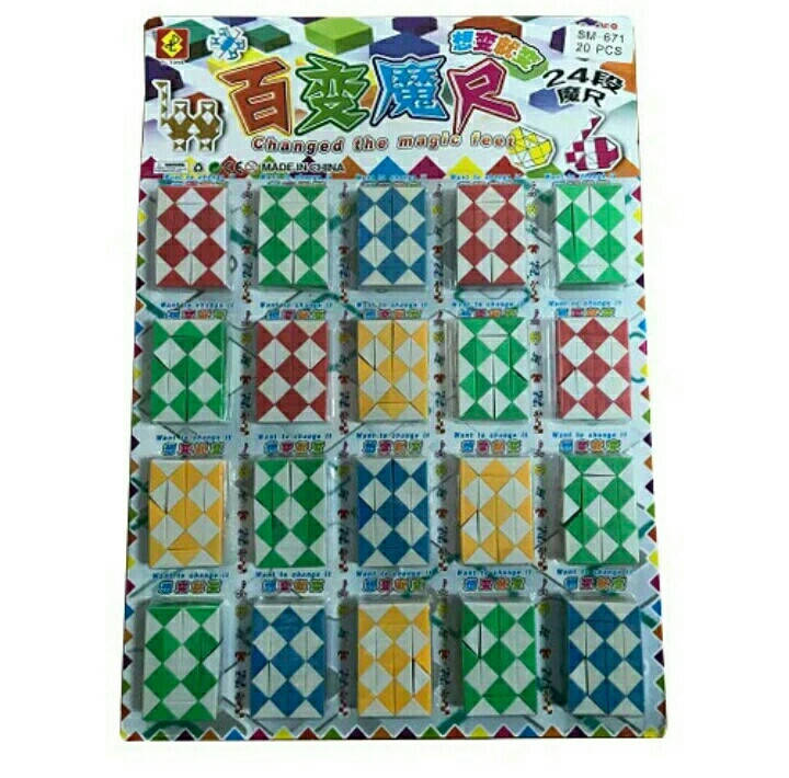 

Игрушка змейка-рубика 20 шт на планшете