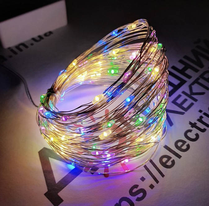 

Гирлянда медная проволока 100LED (RD-7106) 10м (контрол.220V) Цвет ламп-Микс