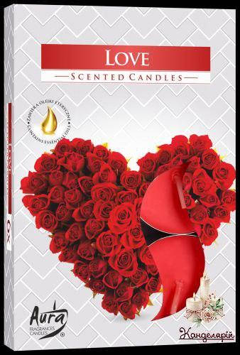 

Свечи чайные ароматические (таблетки) Love, Белый