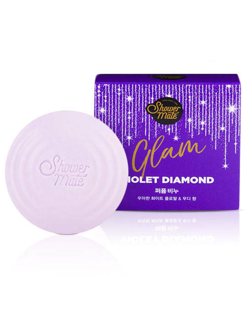 

Парфюмированное мыло для лица и тела Shower Mate Glam Perfumed Violet Diamond Soap 90г Корея