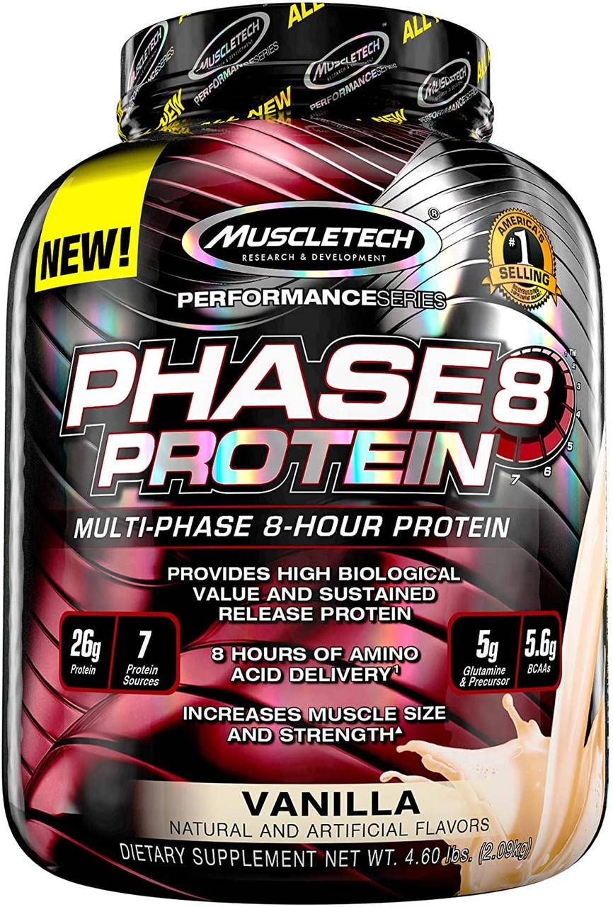 

УЦЕНКА Muscletech Phase 8 Protein 2.09 кг СРОК 2/22