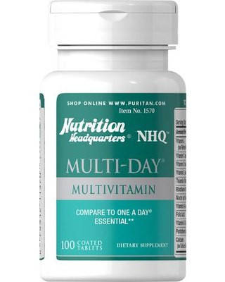 

Puritans Pride Multi - Day Multivitamin 100caplets