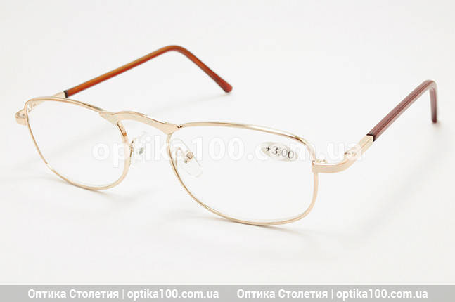 

Очки для зрения с диоптриями. +0,5, +3,75, Золотистый