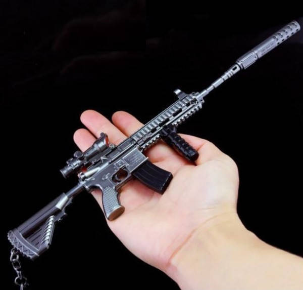 

Cнайперская винтовка из игры PUBG M416 Брелок (Черный)