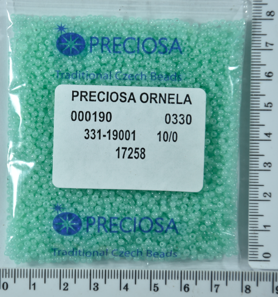 

Бисер PRECIOSA №10/0 мат-блестящ №17258 пакет 50 грамм уп=1пакет