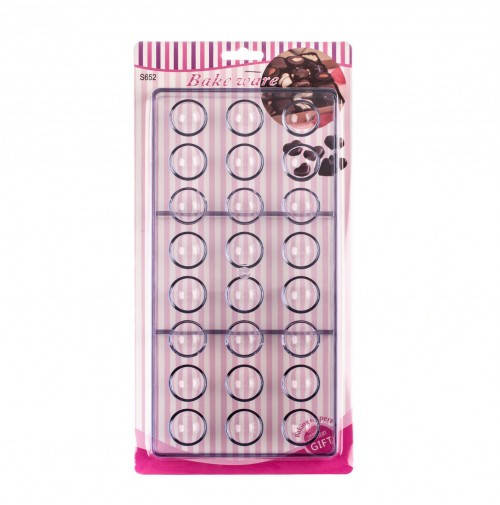 

Форма для конфет поликарбонатная Полусфера из 24 шт. d - 2,4 см