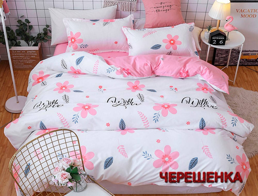 

Евро макси набор постельного белья 200*220 из Бязи "Gold" №151206AB Черешенка™