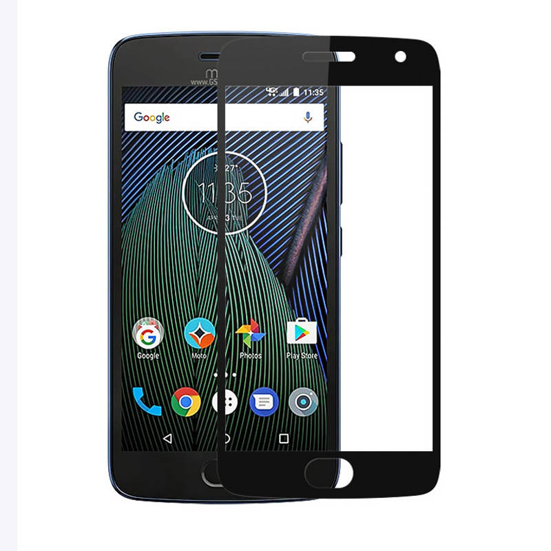 

Защитное стекло Full Cover для Moto G5 Черное, Черный