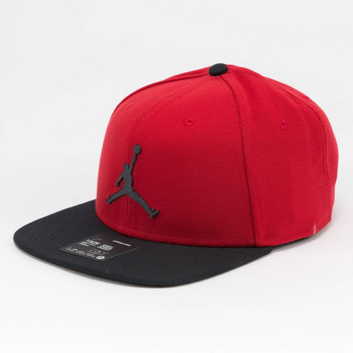 

Кепка-бейсболка с прямым козырьком Jordan Pro Jumpman Snapback 6-панельный снэпбек (AR2118-688)