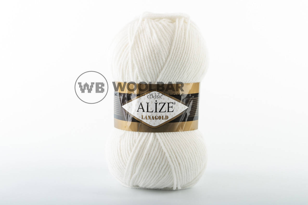 

Пряжа Alize Lanagold Classic 55 белый