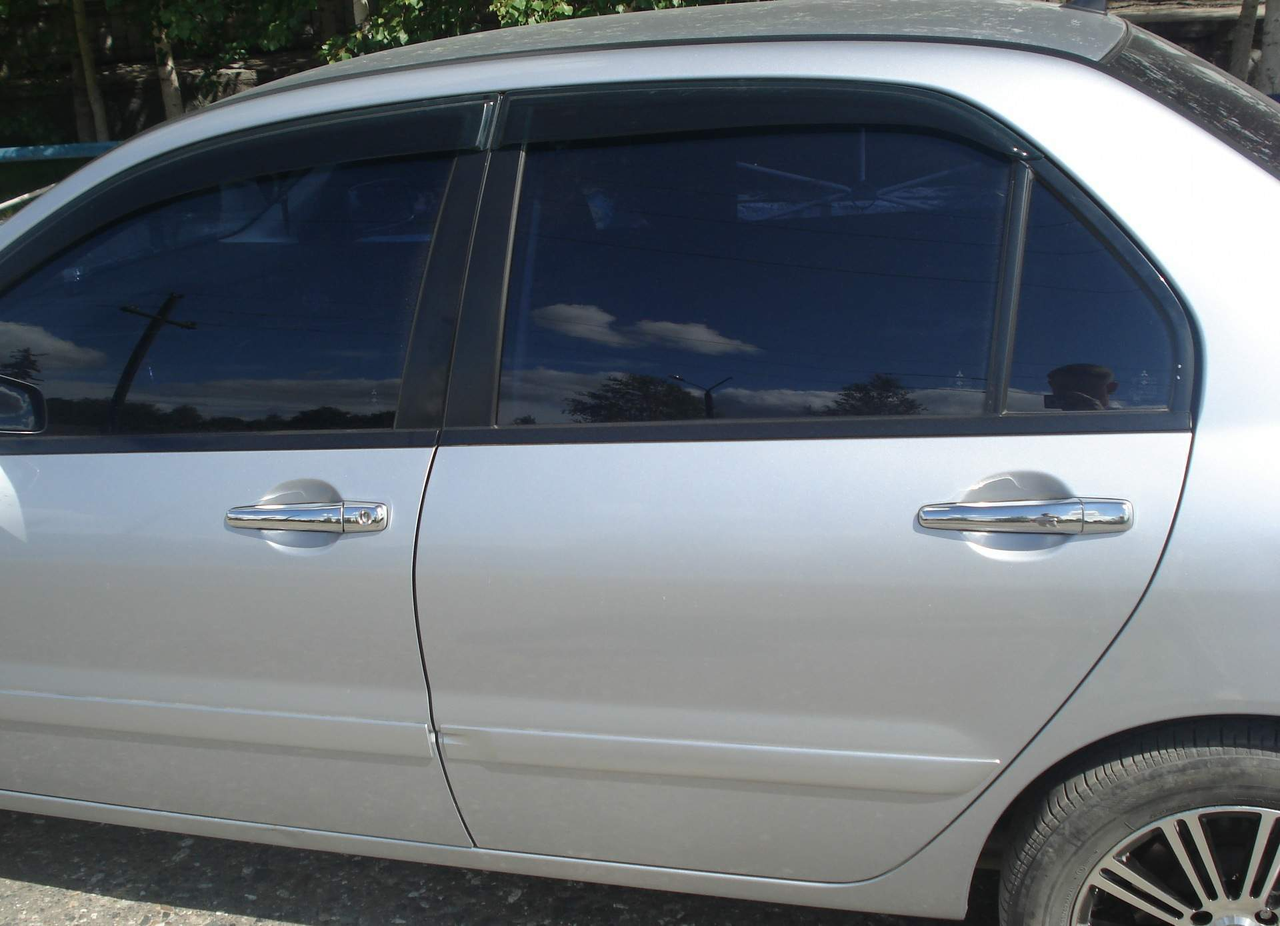 

Хром накладки на дверные ручки (пластик) mitsubishi lancer IX (митcубиси лансер 9) 2000-2007