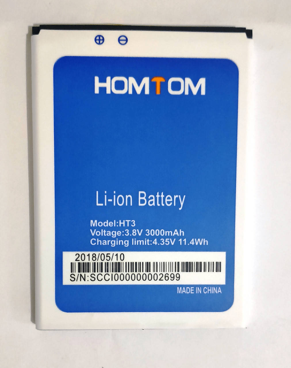 

Аккумулятор Homtom HT3 / HT3 Pro 3000mAh
