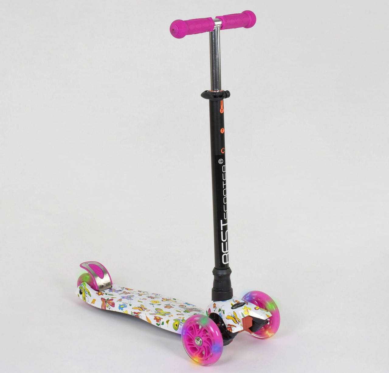 

Детский самокат трехколесный Best Scooter MAXI со светом колес