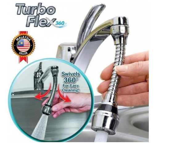 

Гибкая насадка на кран для экономии воды Turbo Flex 360 (51017)