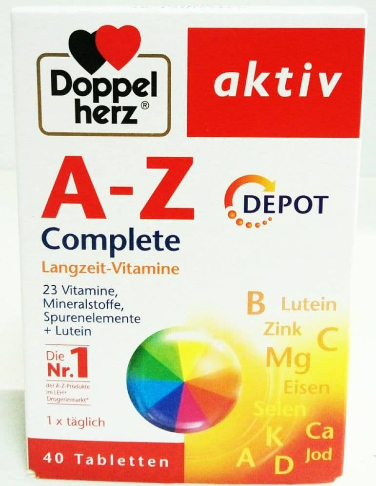 

Мультивітаміни Доппельгерц від А до Цинку Doppelherz A-Z DEPOT тривалої дії