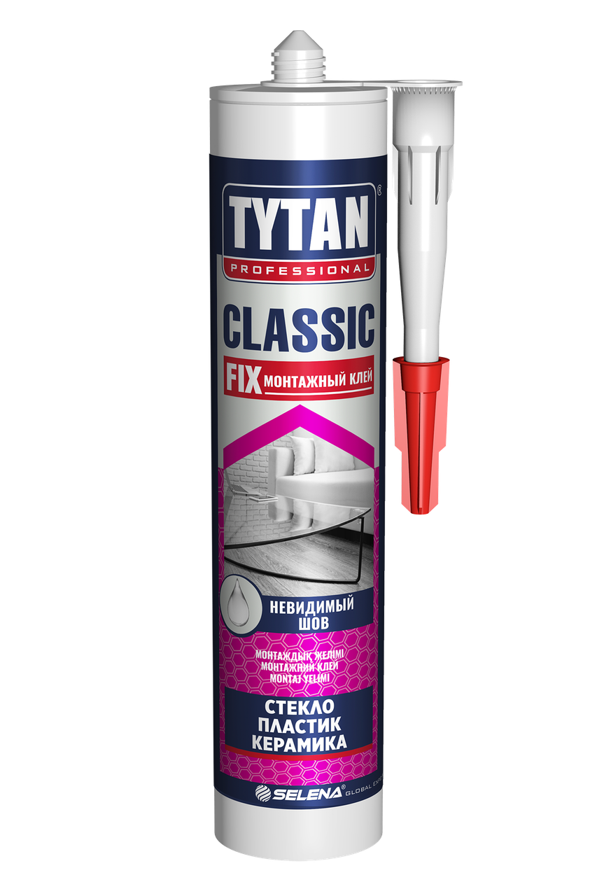 

Клей монтажный Tytan Professional Classic Fix 310 мл (безцветный)