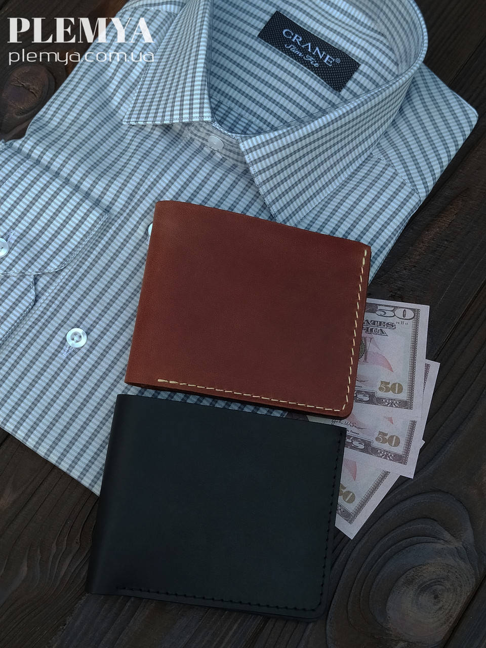 

Мужской кошелек /ручной роботы натуральна кожа бумажник черный портмоне 11,5 * 8,8 см