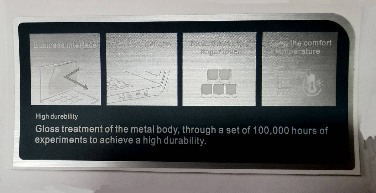

Наклейка для ноутбука Asus silver 98x44mm