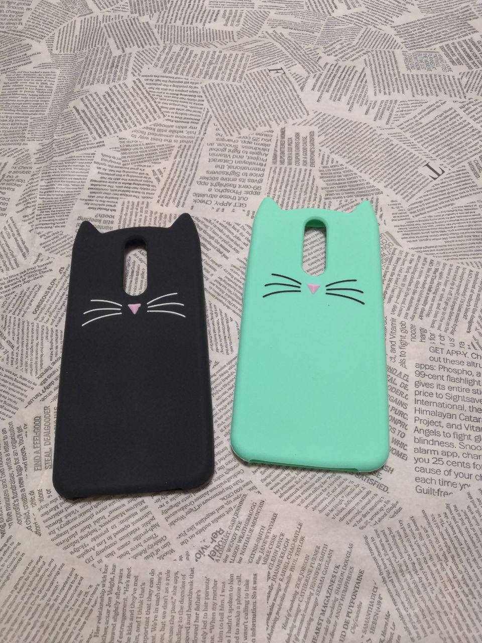 

РЕЗИНОВЫЙ 3D ЧЕХОЛ КОТ УСЫ ДЛЯ HUAWEI (ХУАВЕЙ) MATE 10 LITE, Черный