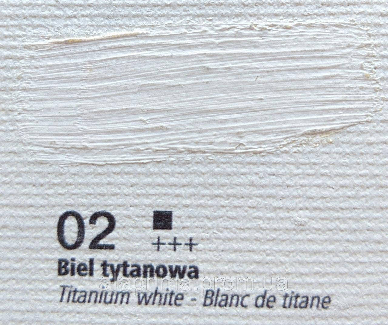 

Краска масляная 002 Белила титановые 60мл, Renesans